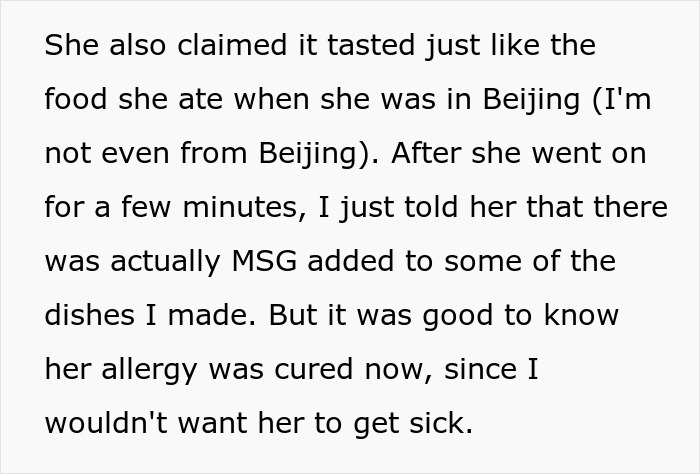 Woman Loses It After She Finds Out A Coworker's Meal She Helped Herself To Contained MSG, Takes Her To HR Woman Loses It After She Finds Out A Coworker's Meal She Helped Herself To Contained MSG, Takes Her To HR