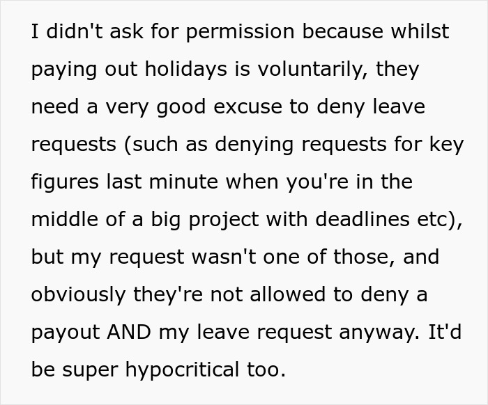 “You Have To Use Your Vacation Days”: Employee Makes Company Backpedal After Saying They Can’t Cash In Their Unused Vacation Days