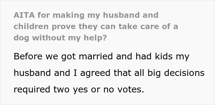 The Internet Praises This Genius Mom For Testing Her Husband And Kids To See If They Can Handle A Dog The Internet Praises This Genius Mom For Testing Her Husband And Kids To See If They Can Handle A Dog