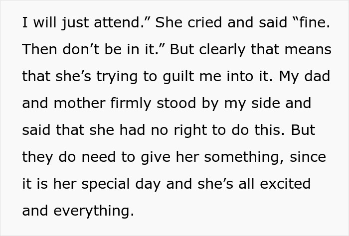 Bridezilla Cries And Tells Her Sister Not To Come To Her Wedding, Trying To Guilt Her Into Growing Out Her Hair For The Wedding Bridezilla Cries And Tells Her Sister Not To Come To Her Wedding, Trying To Guilt Her Into Growing Out Her Hair For The Wedding