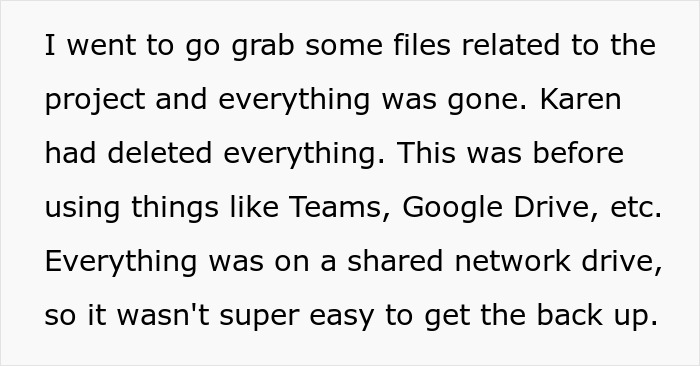 "Oh, So Sorry Boomer": Karen Gets Busted After Deleting All Files After Getting Fired "Oh, So Sorry Boomer": Karen Gets Busted After Deleting All Files After Getting Fired