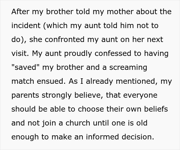 "Someone Has To Save The Boy": Religious Woman Baptizes Her Nephew Behind Everyone's Back, Receives Hilarious Revenge "Someone Has To Save The Boy": Religious Woman Baptizes Her Nephew Behind Everyone's Back, Receives Hilarious Revenge