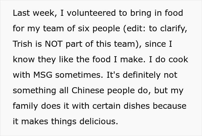 Woman Loses It After She Finds Out A Coworker's Meal She Helped Herself To Contained MSG, Takes Her To HR Woman Loses It After She Finds Out A Coworker's Meal She Helped Herself To Contained MSG, Takes Her To HR