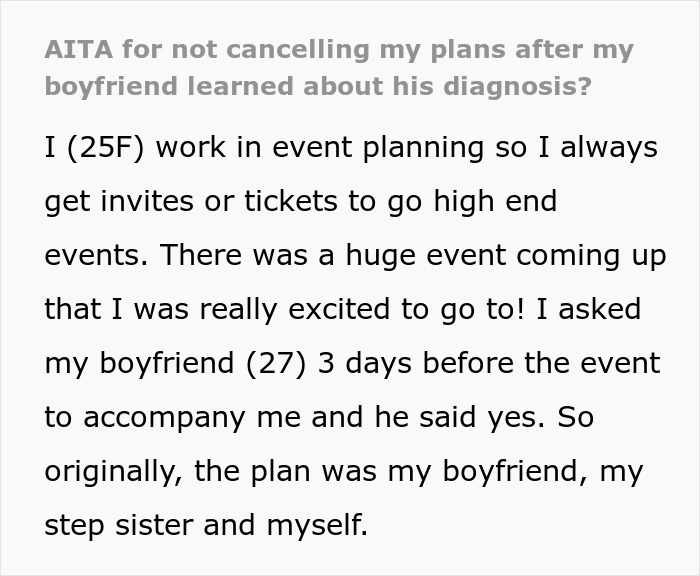 Woman finds out boyfriend diagnosed with anemia asks internet if she's an idiot not to cancel plans