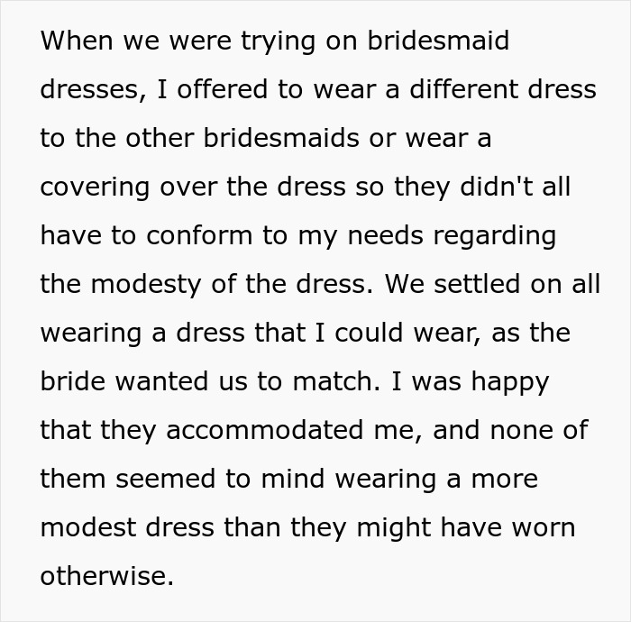 Muslim Bridesmaid Asks If She's A Jerk For Not Compromising And Keeping Her Hijab On For Her Friend's Wedding Muslim Bridesmaid Asks If She's A Jerk For Not Compromising And Keeping Her Hijab On For Her Friend's Wedding