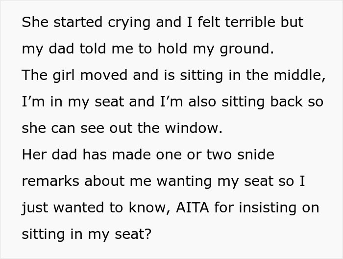 Woman making girl cry by asking her to sit in correct airplane seat