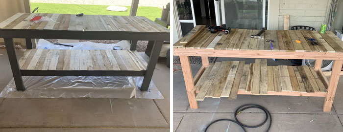 Sh*tty Reconstructed Pallet Table