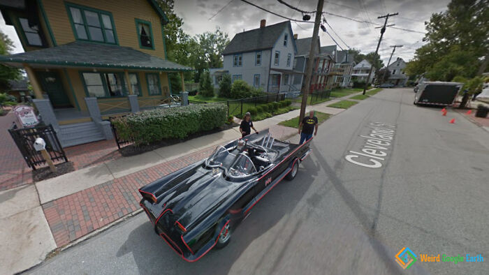 "Batmobile". Location: Cleveland, Ohio, USA