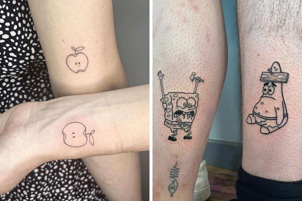 Matching tattoos for friends guys