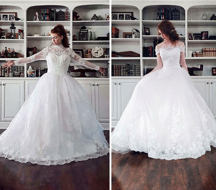 My DIY Thrift-Flipped Wedding Dress!!