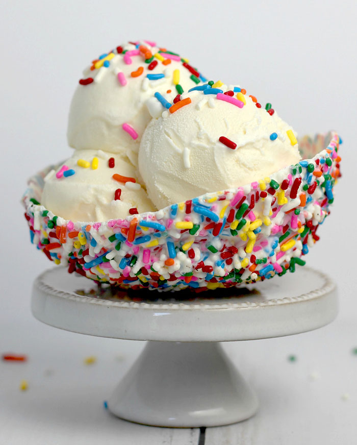 Ice Cream in a sprinkle bowl 