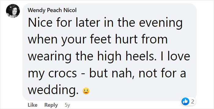 People Online Are Discussing Crocs As Wedding Footwear And The Opinions Vary