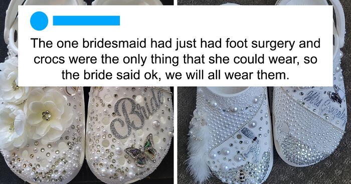 Heated Debate Ensues On Whether White Crocs Are Appropriate Footwear For Walking Down The Aisle