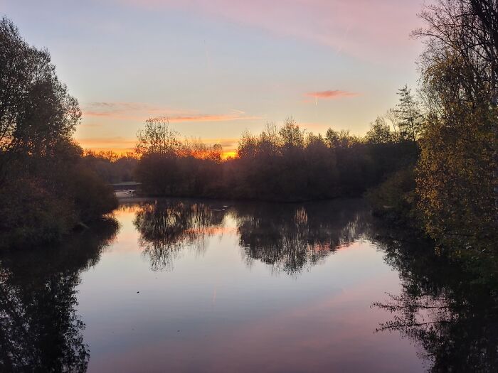 Sunrise In December. Not A Lot Of Snow This Year