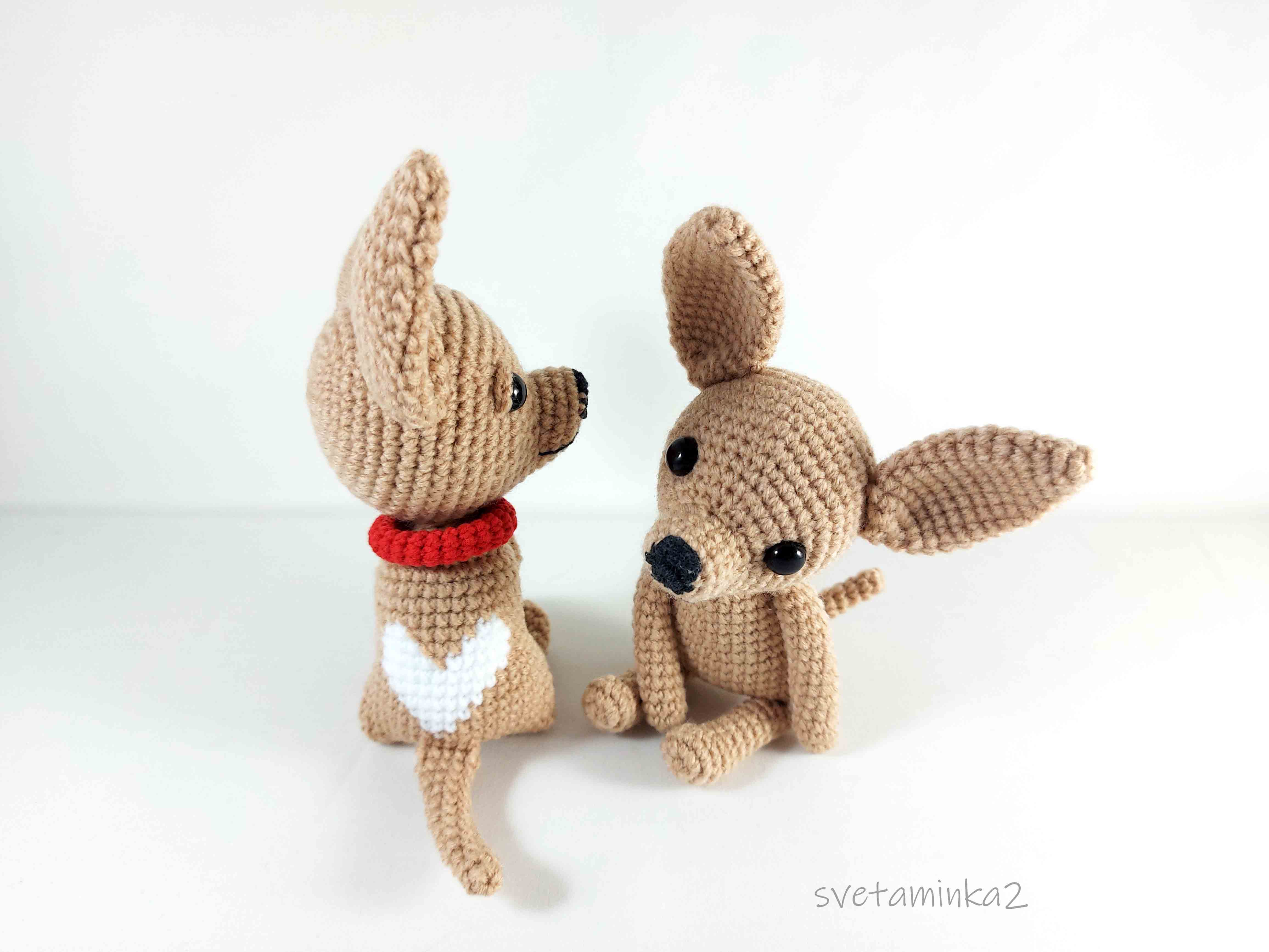 I Crocheted Amigurumi Valentines! It’s Something Special This Time! Both The Chihuahua And The Bull Terrier Are Named Valentine. Of Course!