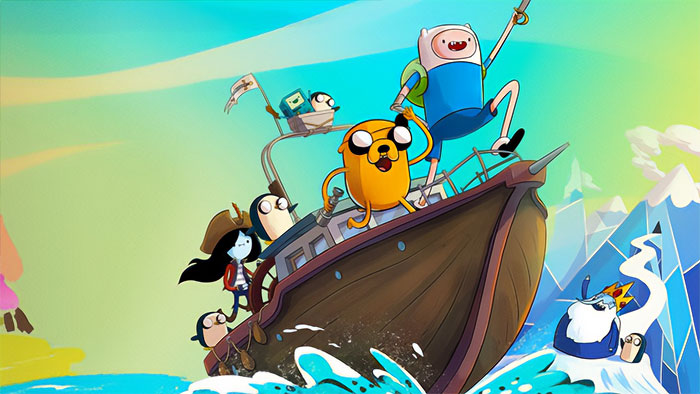Adventure Time on the ship