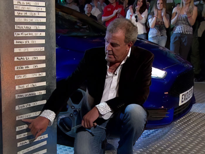 Jeremy Clarkson hosting 'Top Gear' TV Show