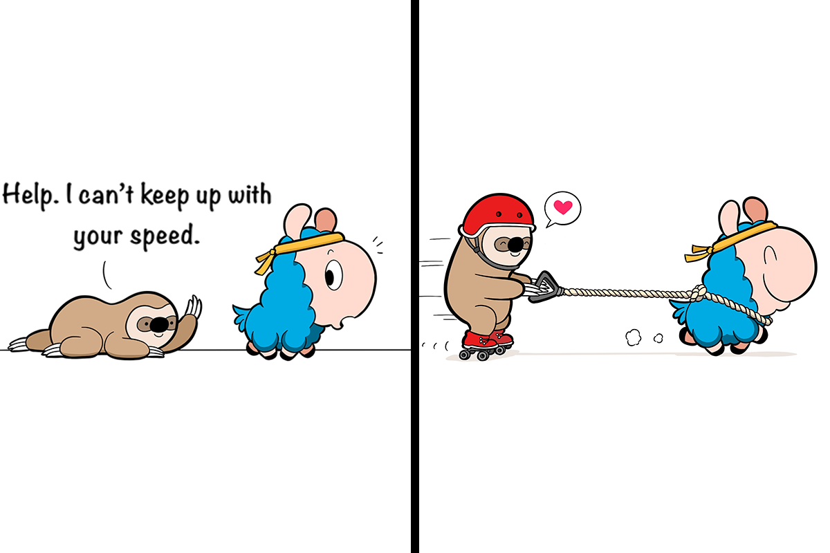 I Make Wholesome Comics About A Blue Llama That Might Brighten Up Your