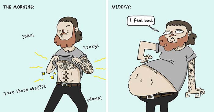 Absurd-Yet-Funny Situations: 30 New Comics By This Artist