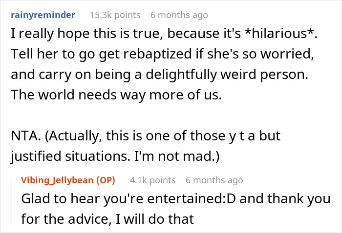 "Someone Has To Save The Boy": Religious Woman Baptizes Her Nephew Behind Everyone's Back, Receives Hilarious Revenge "Someone Has To Save The Boy": Religious Woman Baptizes Her Nephew Behind Everyone's Back, Receives Hilarious Revenge