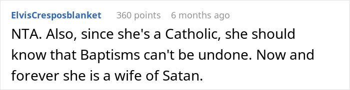 "Someone Has To Save The Boy": Religious Woman Baptizes Her Nephew Behind Everyone's Back, Receives Hilarious Revenge "Someone Has To Save The Boy": Religious Woman Baptizes Her Nephew Behind Everyone's Back, Receives Hilarious Revenge