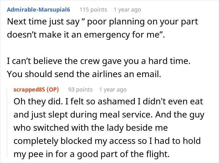 Entitled Newlyweds Are Upset Fellow Plane Traveler Refused To Accommodate For Their Lack Of Foresight When Booking Plane Seats