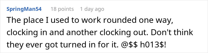 "She Saw Me Punching In And Out": Employee Figures Out How To Cheat The Punch Card System After Being Reprimanded By Boss "She Saw Me Punching In And Out": Employee Figures Out How To Cheat The Punch Card System After Being Reprimanded By Boss