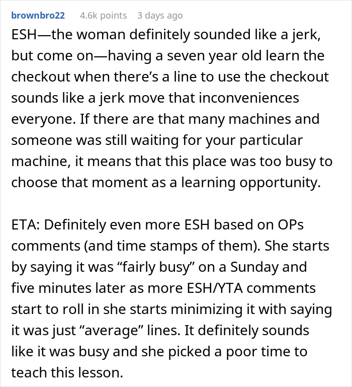 "I Thought That Was Incredibly Rude And Uncalled For": Woman Loses It At This Parent In A Store Who Let Their Kid Use The Self-Checkout "I Thought That Was Incredibly Rude And Uncalled For": Woman Loses It At This Parent In A Store Who Let Their Kid Use The Self-Checkout