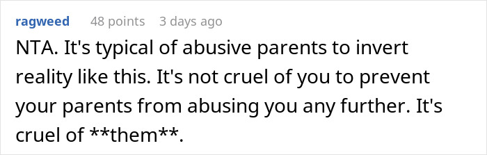 Daughter Who Was Disowned By Her Parents For Being Gay Refuses To Support Them Financially, Wonders If She's Being Cruel Daughter Who Was Disowned By Her Parents For Being Gay Refuses To Support Them Financially, Wonders If She's Being Cruel