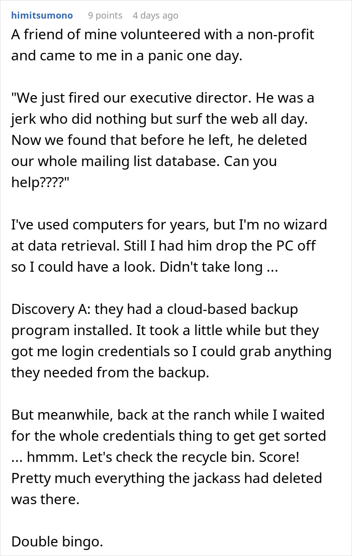 "Oh, So Sorry Boomer": Karen Gets Busted After Deleting All Files After Getting Fired "Oh, So Sorry Boomer": Karen Gets Busted After Deleting All Files After Getting Fired