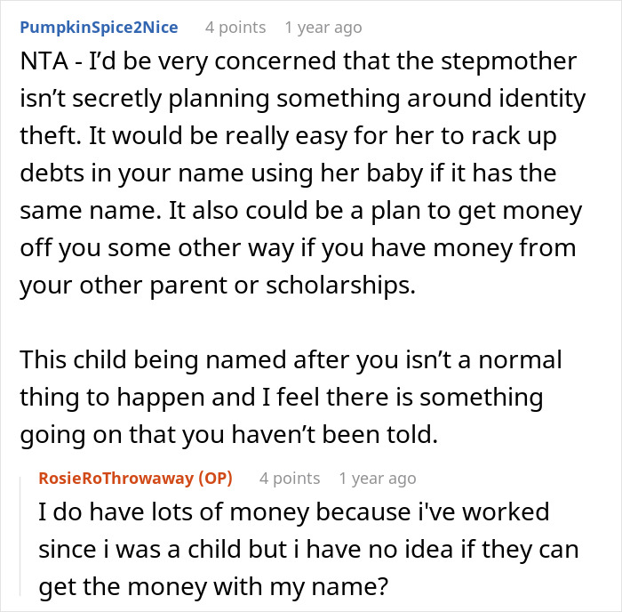 “Am I A Jerk For Not Wanting My Sister To Be Named Like Me?” “Am I A Jerk For Not Wanting My Sister To Be Named Like Me?”