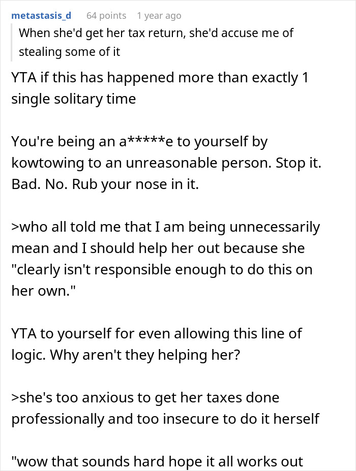 Entitled Woman Got Used To Her Roommate Filing Taxes For Her While She Watched Shows Instead, Calls Her Out When She Refuses