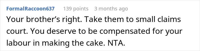 Family Has To Pick Sides After Woman Refuses To Bake More Cakes For Cousin After She Disappeared When She Had To Pay For The First One Family Has To Pick Sides After Woman Refuses To Bake More Cakes For Cousin After She Disappeared When She Had To Pay For The First One