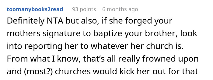"Someone Has To Save The Boy": Religious Woman Baptizes Her Nephew Behind Everyone's Back, Receives Hilarious Revenge "Someone Has To Save The Boy": Religious Woman Baptizes Her Nephew Behind Everyone's Back, Receives Hilarious Revenge