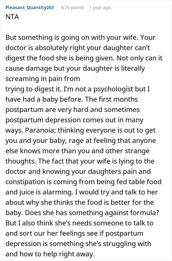“She Lied”: Dad Tells Pediatrician The Truth About What His Wife Has Been Feeding Their 2-Month-Old Daughter “She Lied”: Dad Tells Pediatrician The Truth About What His Wife Has Been Feeding Their 2-Month-Old Daughter