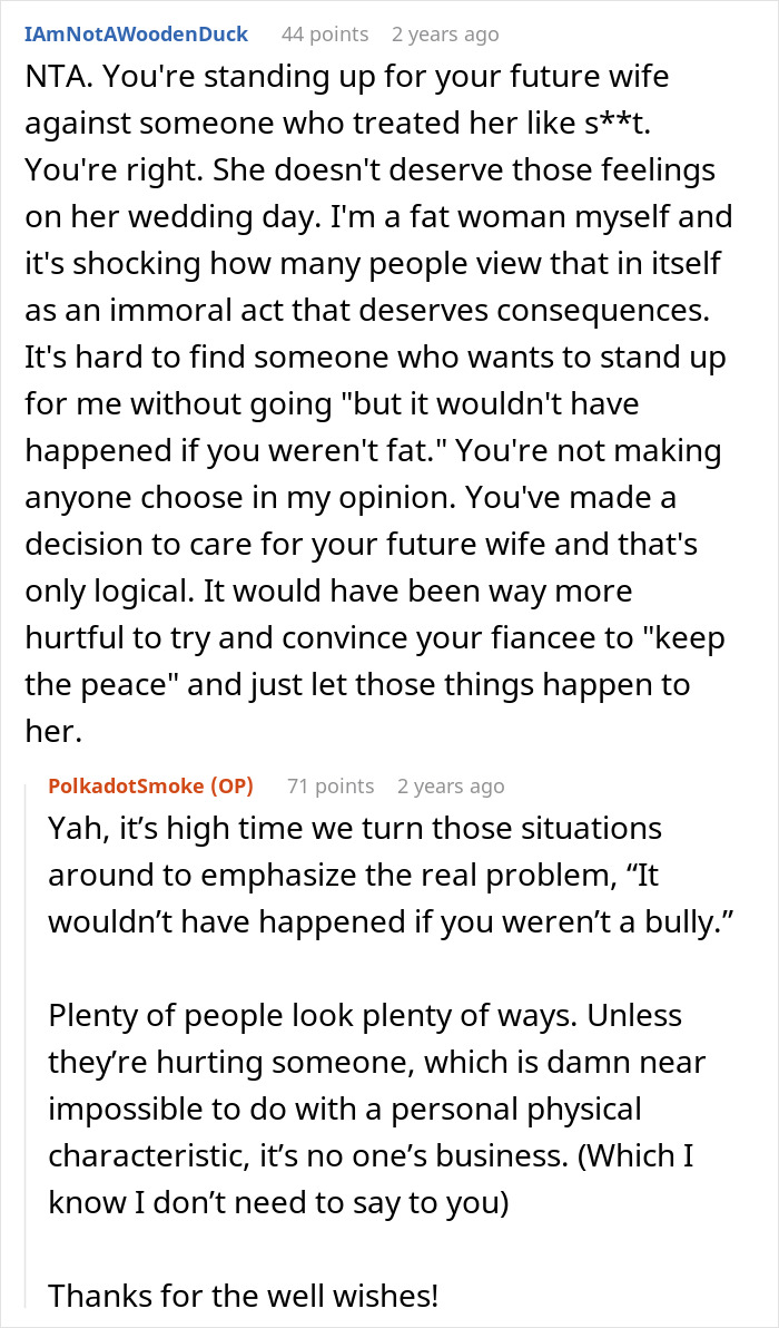 SIL Fat-Shames This Guy's Fiancée, Gets Upset When She Gets Excluded From Their Wedding, Despite Her Husband Getting To Go SIL Fat-Shames This Guy's Fiancée, Gets Upset When She Gets Excluded From Their Wedding, Despite Her Husband Getting To Go