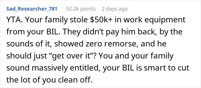 Man And His Dad Take BIL’s Equipment And Ruin It, Expect Him To Forgive Them Without Ever Compensating Him