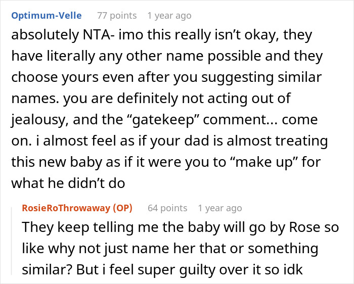 “Am I A Jerk For Not Wanting My Sister To Be Named Like Me?” “Am I A Jerk For Not Wanting My Sister To Be Named Like Me?”