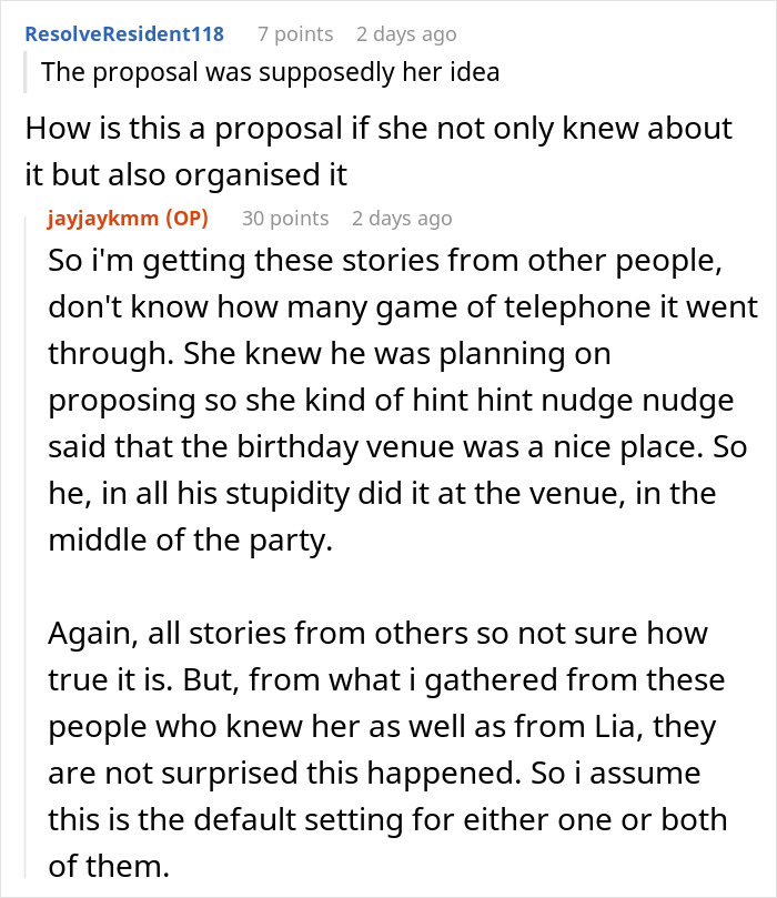 Couple Steal The Spotlight From Woman Celebrating 30th Birthday By Getting Engaged, Her Friend Ruins Their Moment In Kind Couple Steal The Spotlight From Woman Celebrating 30th Birthday By Getting Engaged, Her Friend Ruins Their Moment In Kind