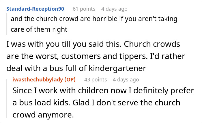 Server Maliciously Complies And Lets Newbies Take Care Of Her Tables After They Complained Hers Are Better, They Regret Asking For It Server Maliciously Complies And Lets Newbies Take Care Of Her Tables After They Complained Hers Are Better, They Regret Asking For It