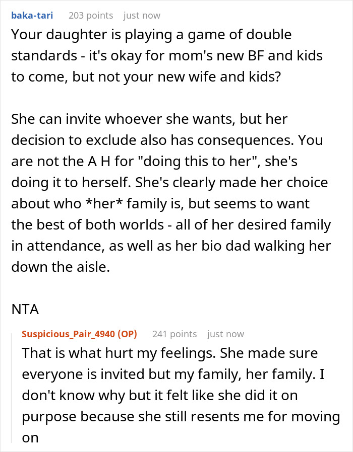 “AITA For Telling My Daughter That I Won’t Be Attending Her Wedding?”