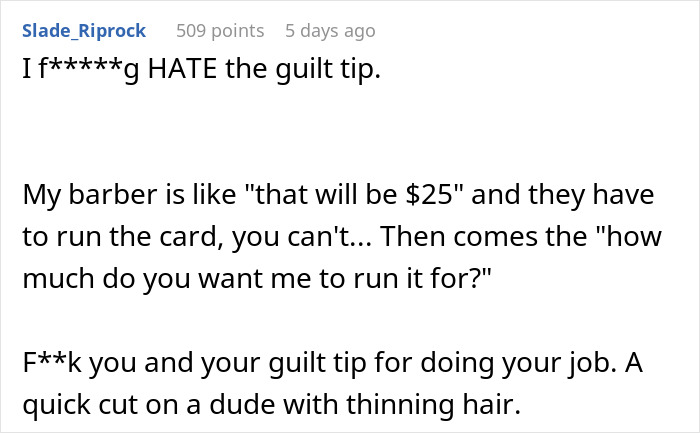 Guy Always Leaves A $5 Tip On His $20 Haircut, And His Barber Seems Very Disappointed