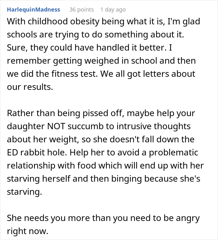 Mom Is Devastated After Daughter Refuses Food Because School Sent Her A Letter Over Her 2 Lb “Weight Problem”