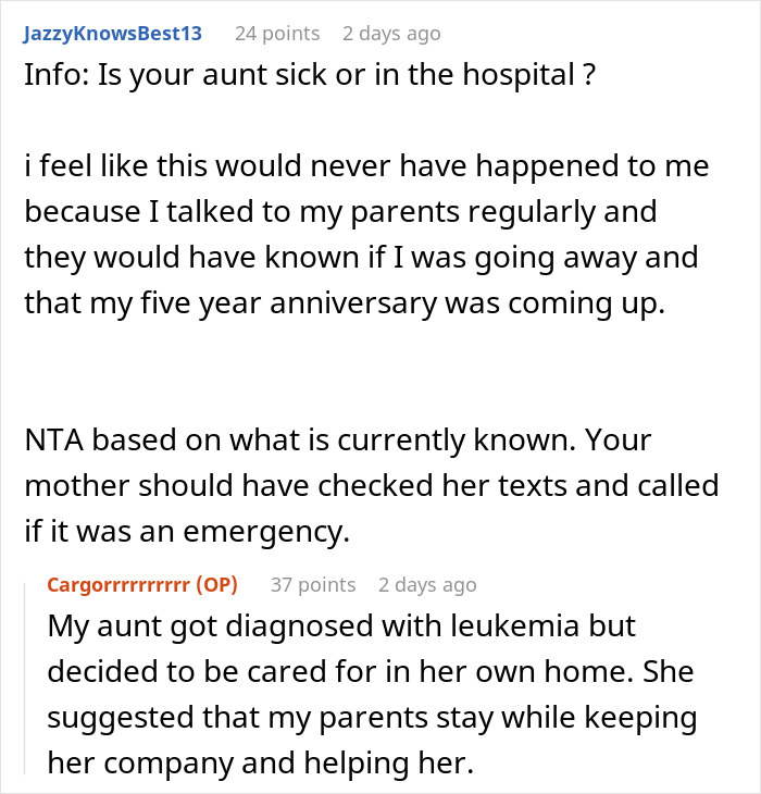 Man Asks If He’s A Jerk For Wanting To Celebrate His Wedding Anniversary With His Wife Instead Of Babysitting His Sister Man Asks If He’s A Jerk For Wanting To Celebrate His Wedding Anniversary With His Wife Instead Of Babysitting His Sister