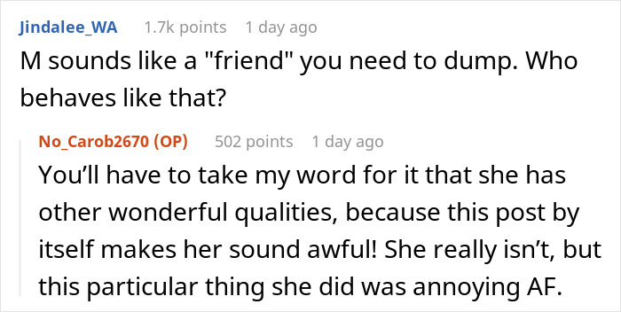 Woman Lies About Her Weight And Waits Until Friend Notices She Lost 50 Pounds, But She Only Realizes When A Mutual Friend Points It Out Woman Lies About Her Weight And Waits Until Friend Notices She Lost 50 Pounds, But She Only Realizes When A Mutual Friend Points It Out