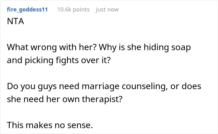 "Throw The Whole Wife Away": Man Is Not Allowed To Refill Soap Dispenser, Throws It Away Instead, Making Wife Dig Through The Trash "Throw The Whole Wife Away": Man Is Not Allowed To Refill Soap Dispenser, Throws It Away Instead, Making Wife Dig Through The Trash