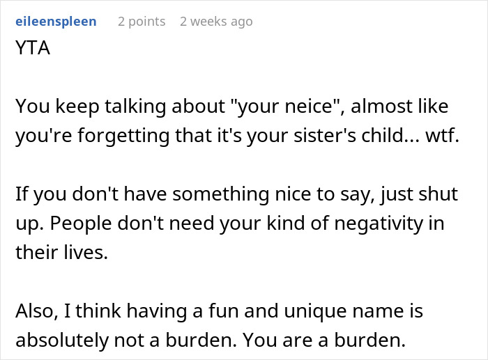 Brother Reminds Pregnant Sister That The Baby Is An “Actual Human Person, Not A Fun Alter Ego” After Hearing Her Choice In Names Brother Reminds Pregnant Sister That The Baby Is An “Actual Human Person, Not A Fun Alter Ego” After Hearing Her Choice In Names