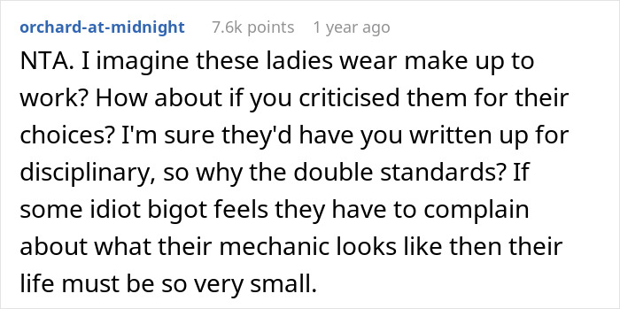 "My Confidence Was Skyrocketing": Mechanic Starts Wearing Makeup At Work, Front Desk Coworkers Have A Problem With It "My Confidence Was Skyrocketing": Mechanic Starts Wearing Makeup At Work, Front Desk Coworkers Have A Problem With It