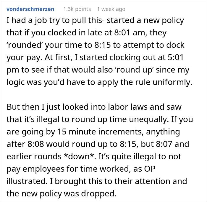 Boss, Tired Of People Not Coming In At 6 AM Sharp, Decides To Punish Them By Docking 15 Mins, But It Quickly Comes Back To Bite Him Boss, Tired Of People Not Coming In At 6 AM Sharp, Decides To Punish Them By Docking 15 Mins, But It Quickly Comes Back To Bite Him