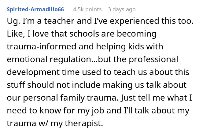 People Are Shocked After Reading How This Workplace Thought Discussing Childhood Traumas Was A Good Team-Building Exercise People Are Shocked After Reading How This Workplace Thought Discussing Childhood Traumas Was A Good Team-Building Exercise